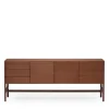 Cheap Domus Sideboard 3 Door Walnut In Stock | Storage