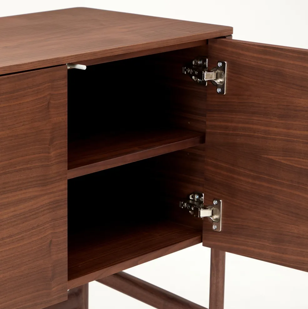 Cheap Domus Sideboard 3 Door Walnut In Stock | Storage