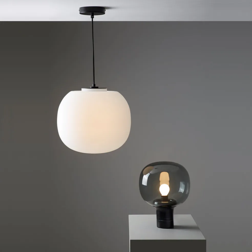Best Flo Pendant Light Small Opal Glass Lighting | Get It In Time For Christmas