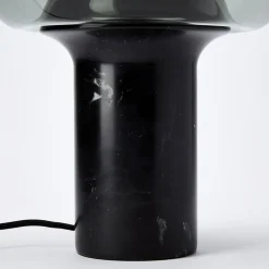 Cheap Flo Table Lamp Smoked Grey Glass Lighting | Get It In Time For Christmas
