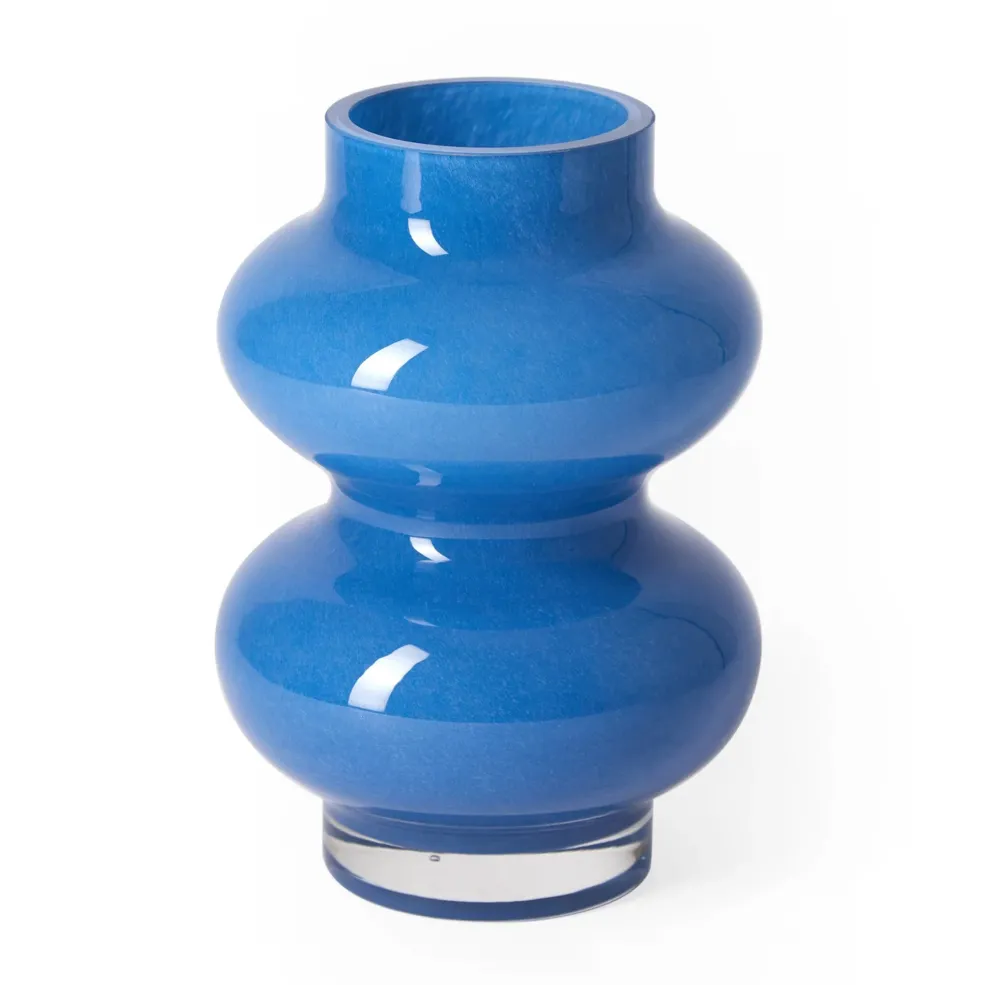 Shop Form Glass Vase Cornflower Blue 25cm Vases | Gifts For Home