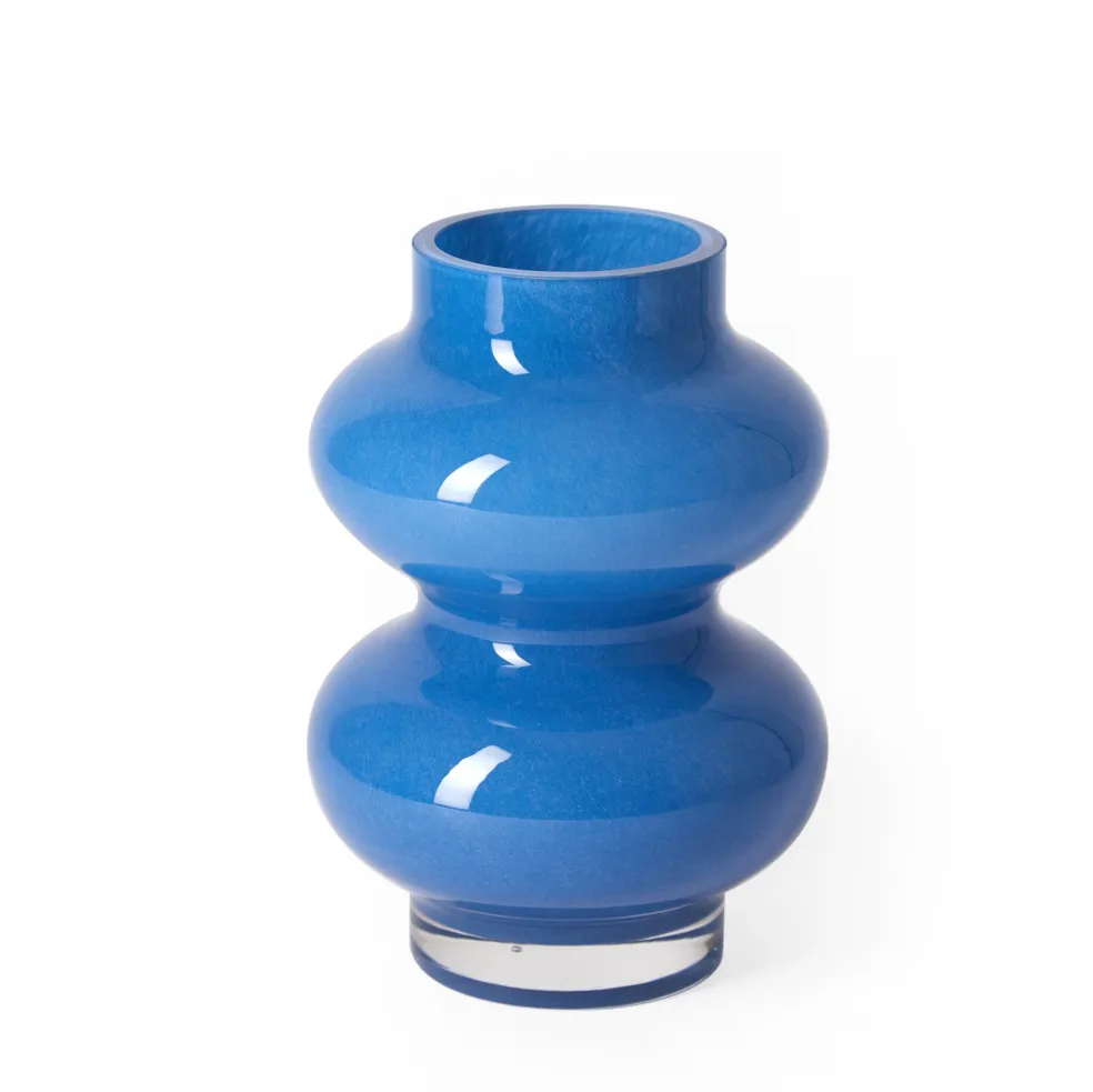 Store Form Glass Vase Cornflower Blue 20cm Vases | Gifts For Home