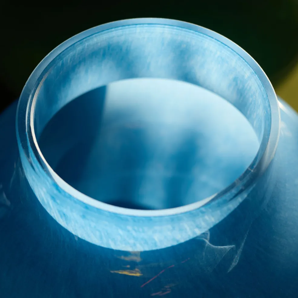 Store Form Glass Vase Cornflower Blue 20cm Vases | Gifts For Home