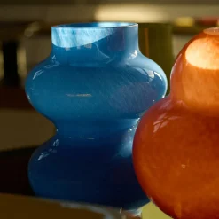 Store Form Glass Vase Cornflower Blue 20cm Vases | Gifts For Home