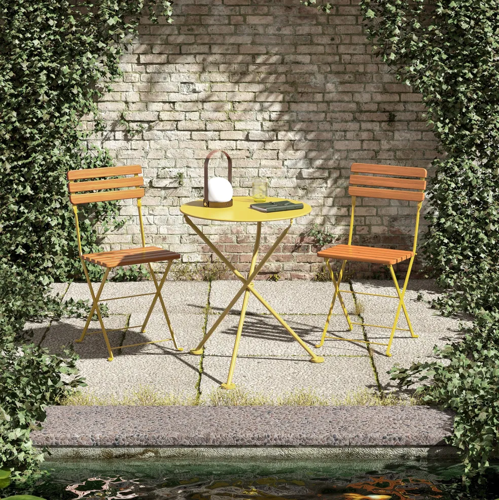 Clearance Grasshopper Folding Outdoor Chair Yellow In Stock | Outdoor Furniture