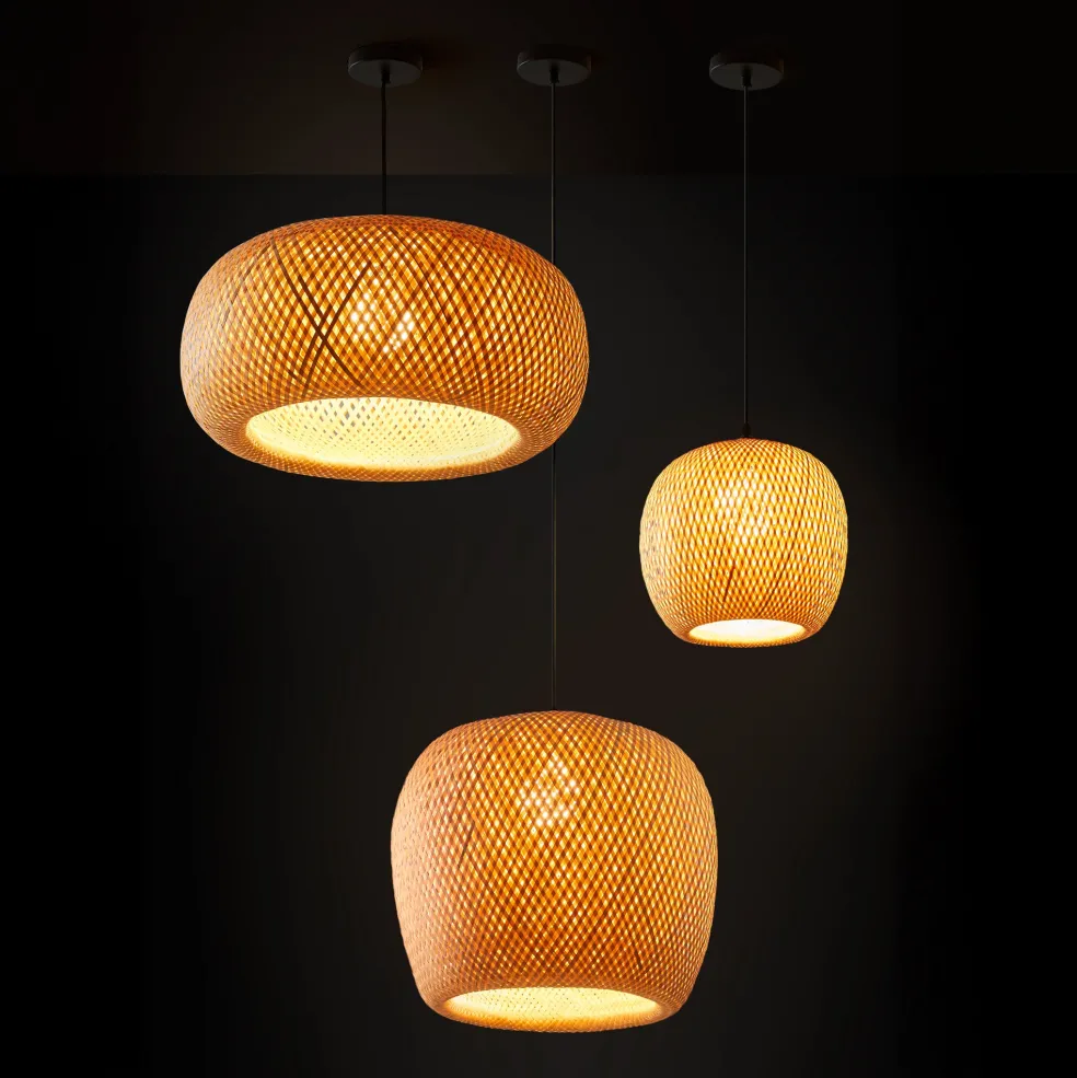 Fashion Hatch Bamboo Shade 50cm Lighting | Get It In Time For Christmas