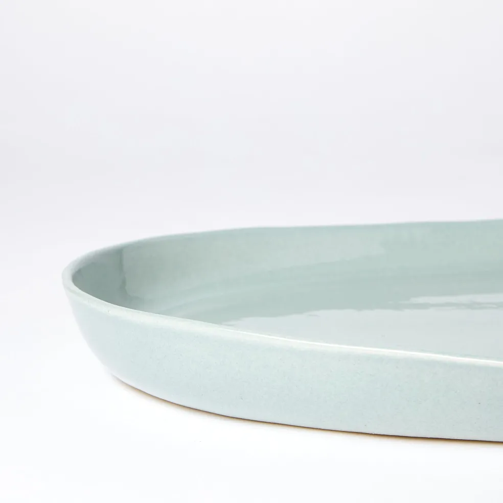 Store Henley Oversized Oval Serving Platter French Grey 50cm Serving Boards & Platters | Table Settings