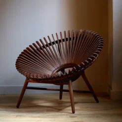 Store Iris Lounge Chair Walnut In Stock | Chairs, Stools & Benches