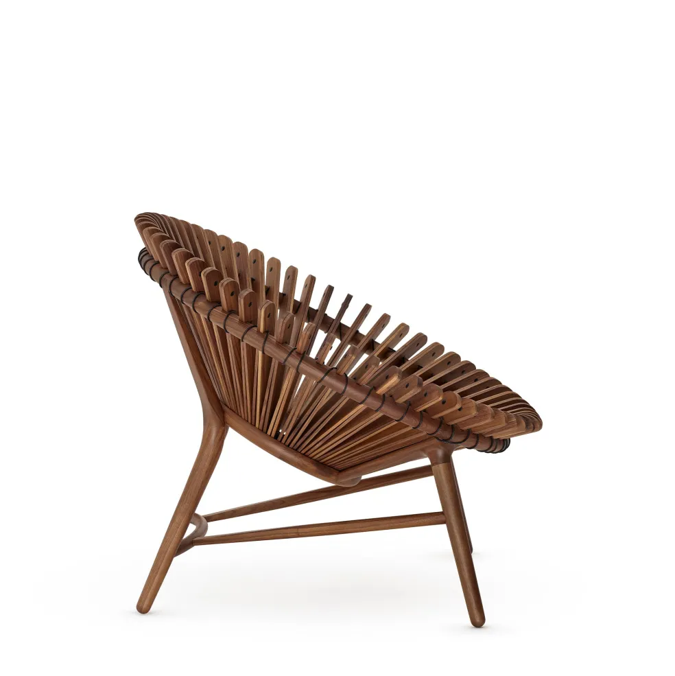 Store Iris Lounge Chair Walnut In Stock | Chairs, Stools & Benches