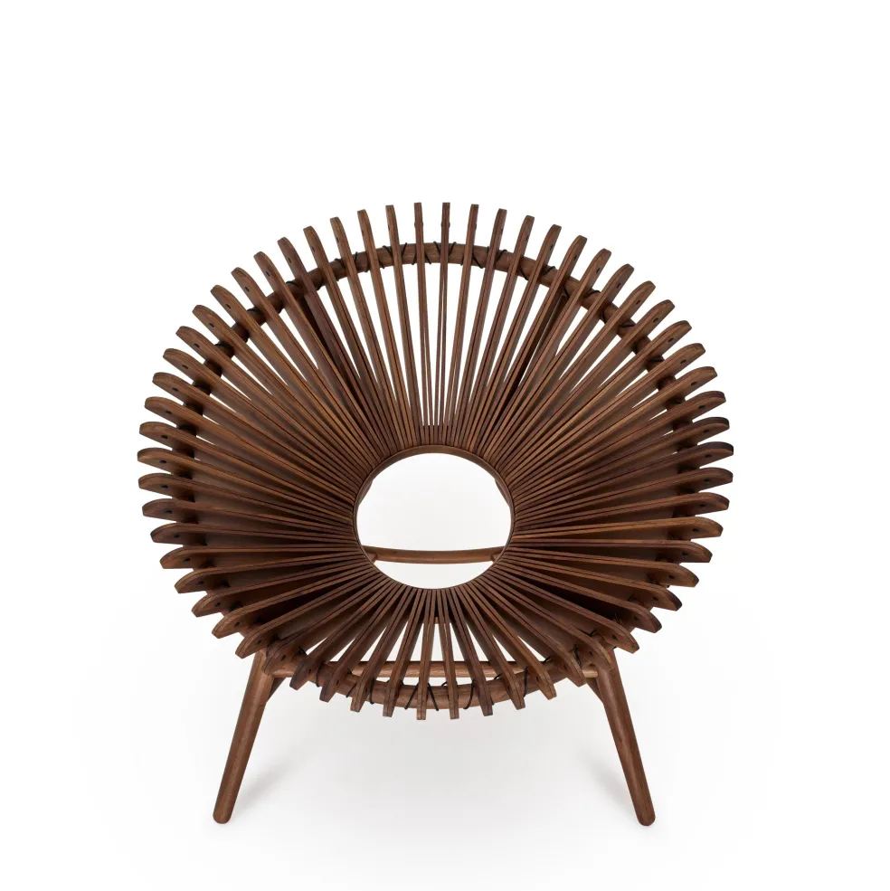 Store Iris Lounge Chair Walnut In Stock | Chairs, Stools & Benches