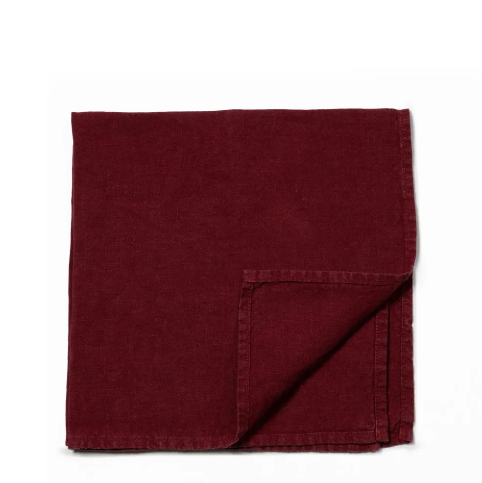 Shop Linen Burgundy Napkin 47 x 47cm Napkins | Get It In Time For Christmas