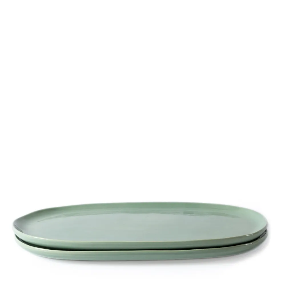 Shop Luna Celadon Serving Dish 28cm (Set of 2) Get It In Time For Christmas | Table Settings