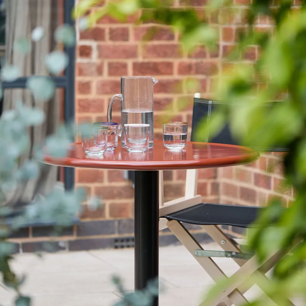Clearance Mag Bistro Table Red Ceramic 70cm In Stock | Outdoor Furniture