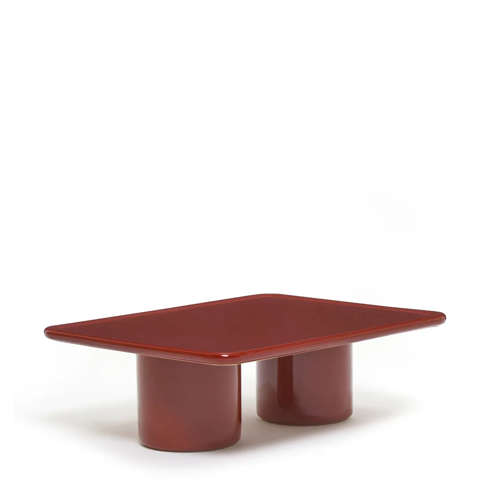 Outlet Mag Rectangular Coffee Table Red 80 x 60cm Outdoor Furniture | Coffee & Side Tables