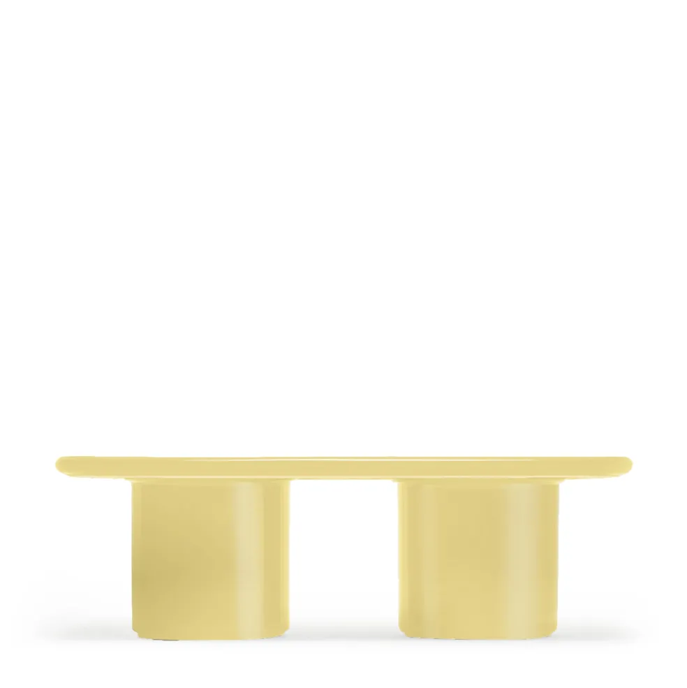 Hot Mag Rectangular Coffee Table Yellow 80 x 60cm In Stock | Outdoor Furniture
