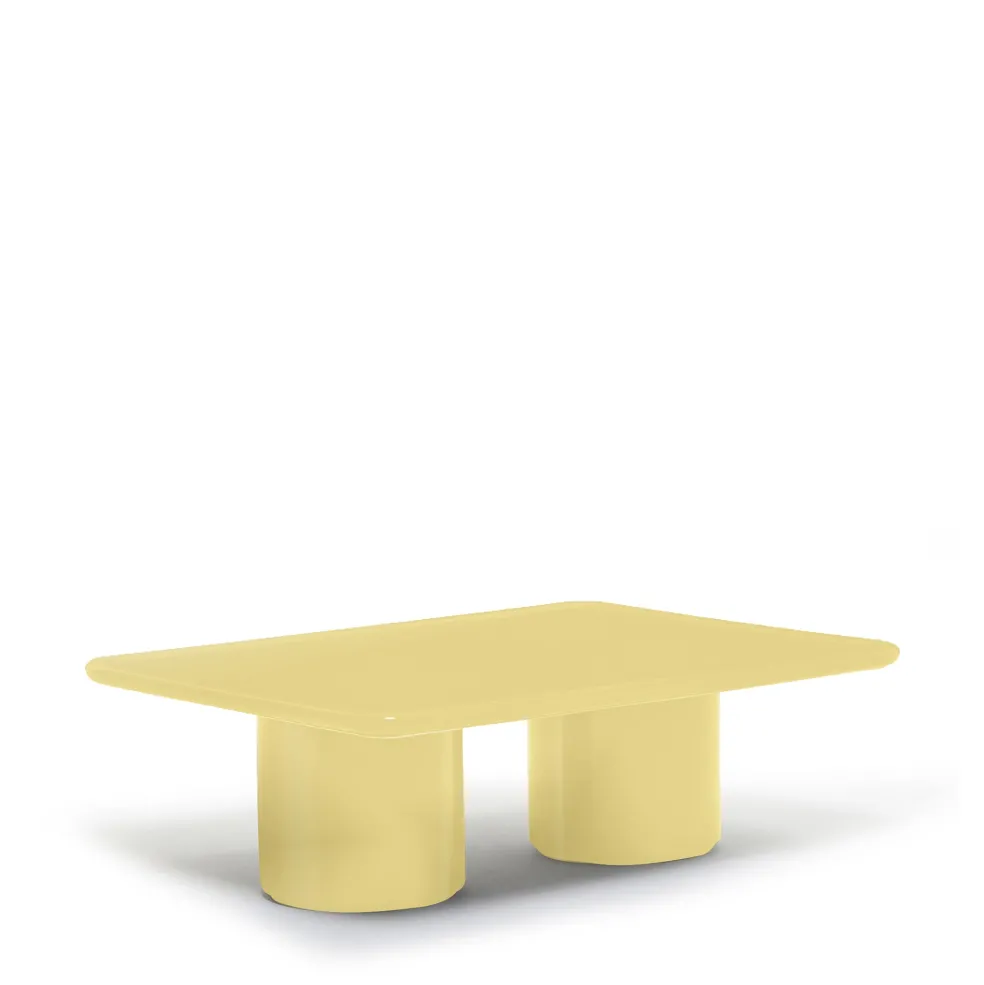 Hot Mag Rectangular Coffee Table Yellow 80 x 60cm In Stock | Outdoor Furniture