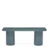 Fashion Mag Rectangular Low Side Table Dark Blue 90 x 40cm In Stock | Outdoor Furniture