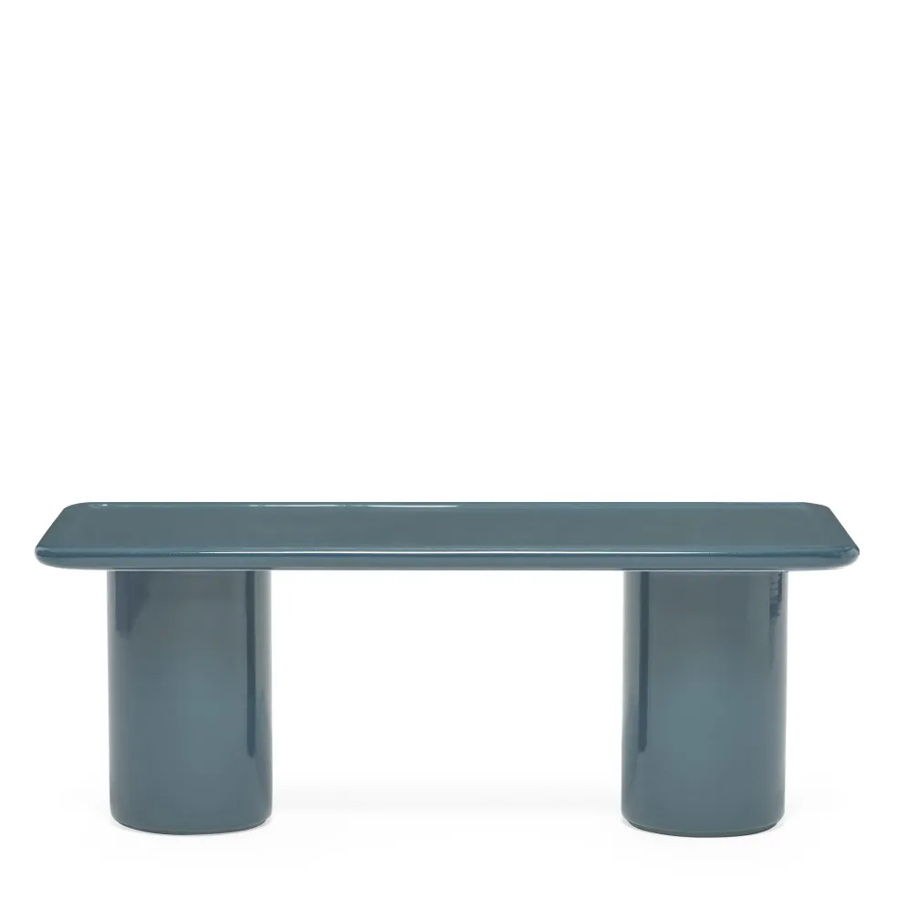 Fashion Mag Rectangular Low Side Table Dark Blue 90 x 40cm In Stock | Outdoor Furniture