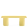Best Sale Mag Rectangular Low Side Table Yellow 90 x 40cm In Stock | Outdoor Furniture