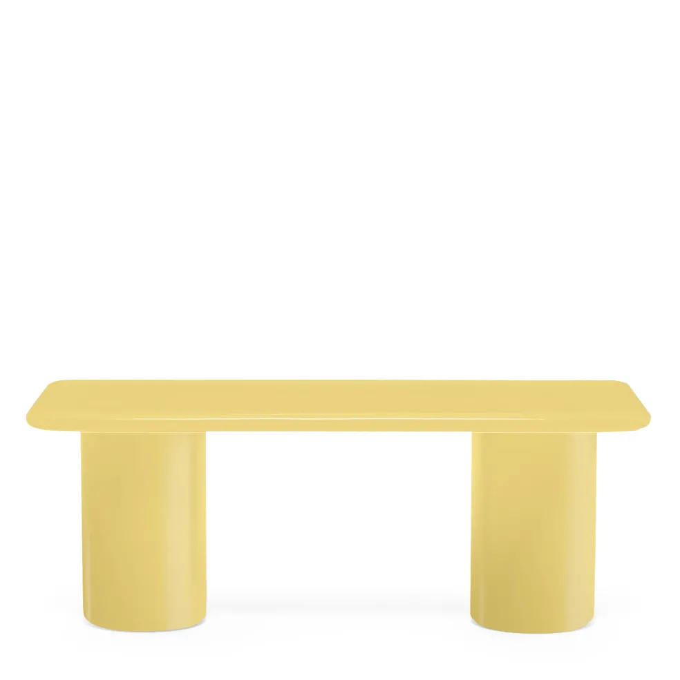 Best Sale Mag Rectangular Low Side Table Yellow 90 x 40cm In Stock | Outdoor Furniture