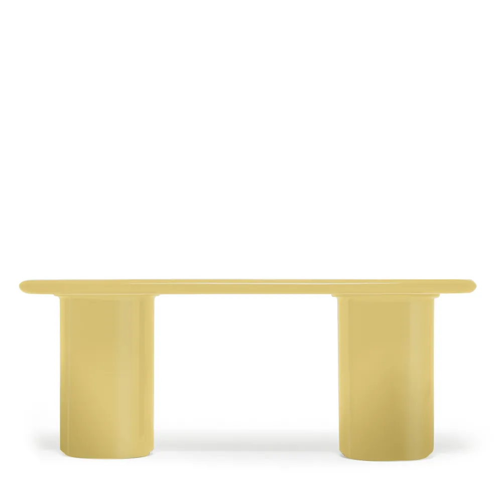 Best Sale Mag Rectangular Low Side Table Yellow 90 x 40cm In Stock | Outdoor Furniture