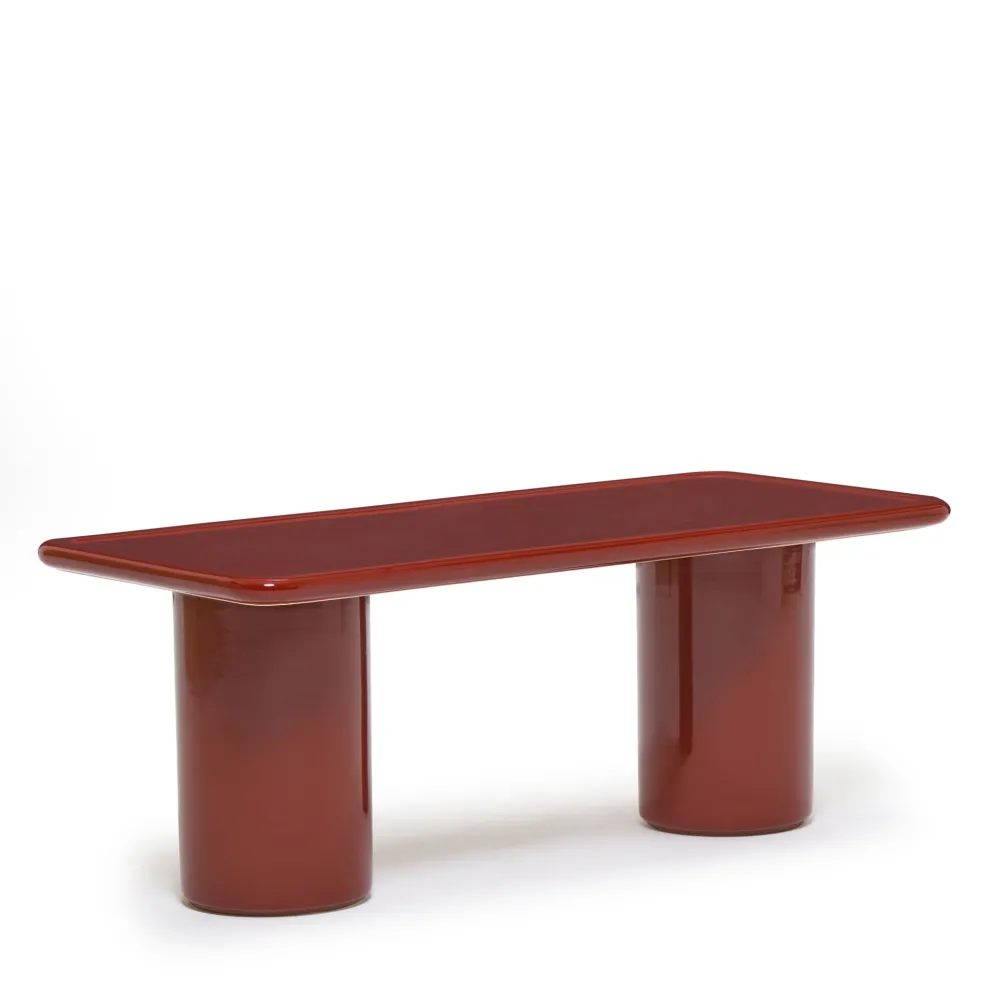 Best Sale Mag Rectangular Low Side Table Red 90 x 40cm In Stock | Outdoor Furniture