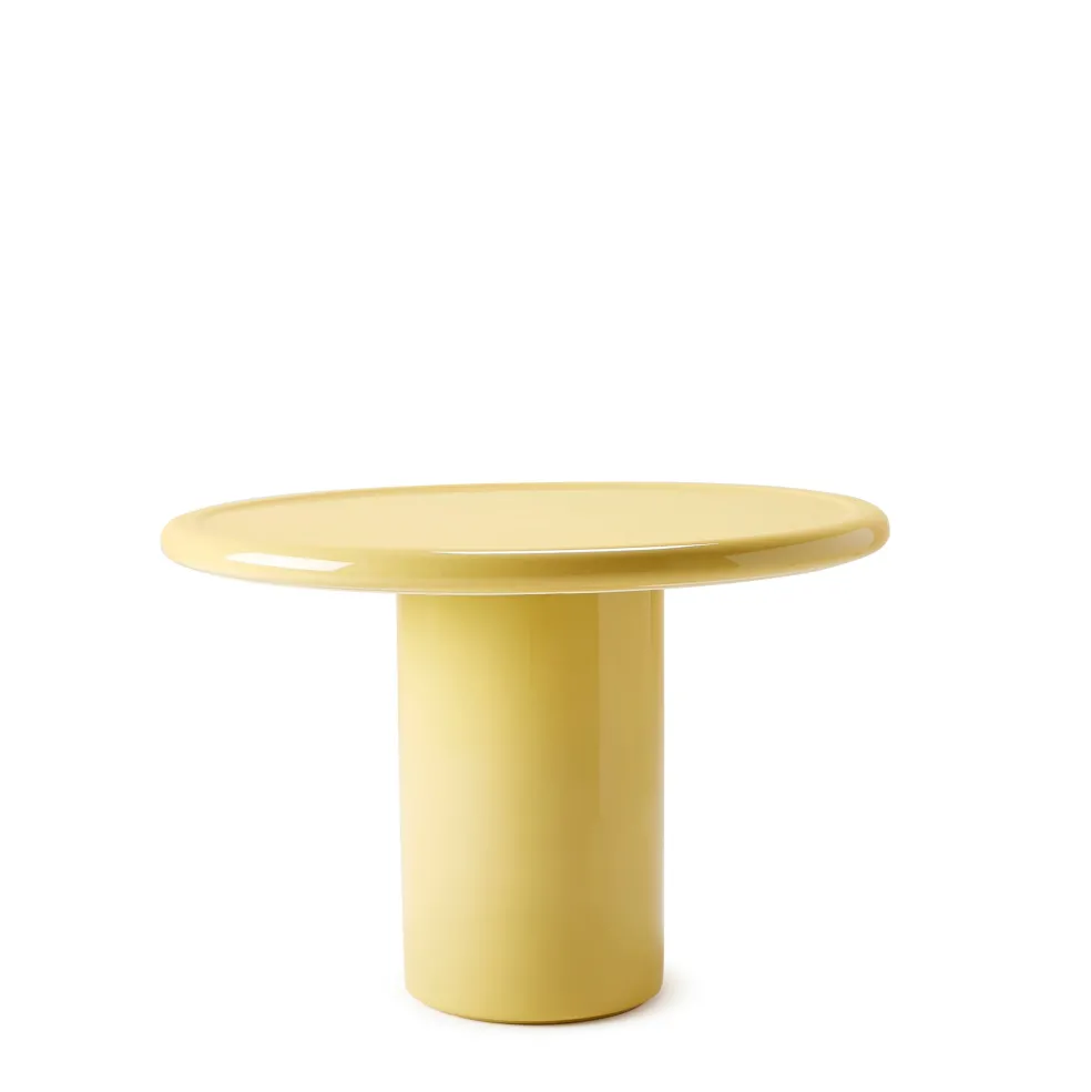 New Mag Round Low Side Table Yellow 50cm In Stock | Outdoor Furniture