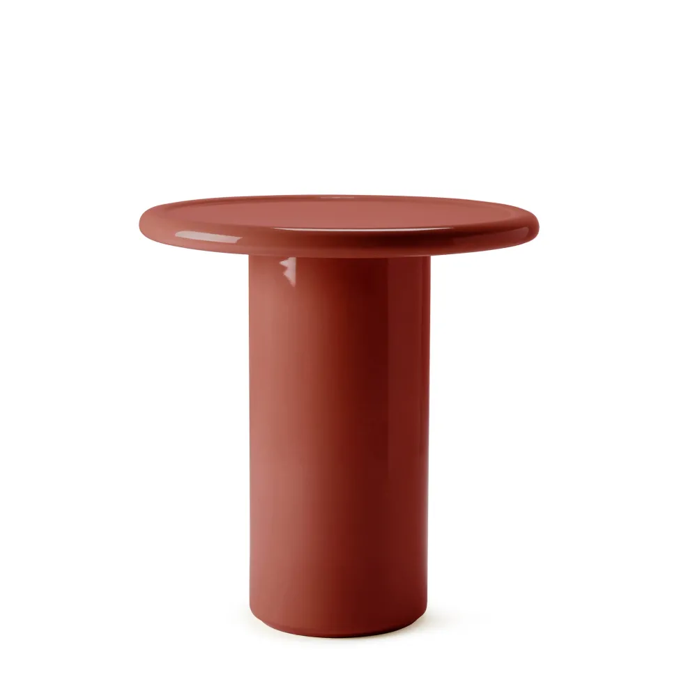 Best Mag Round Tall Side Table Red 40cm Outdoor Furniture | Coffee & Side Tables