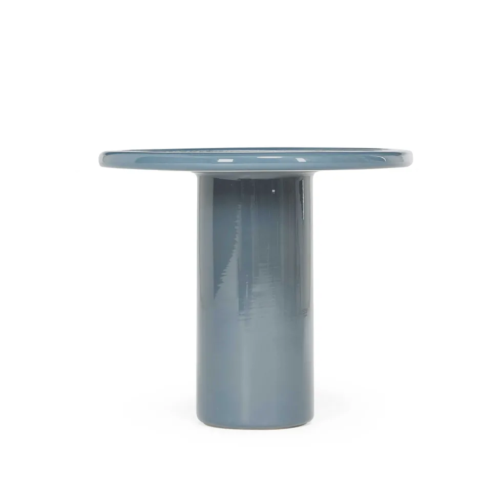 Discount Mag Round Tall Side Table Dark Blue 40cm In Stock | Outdoor Furniture
