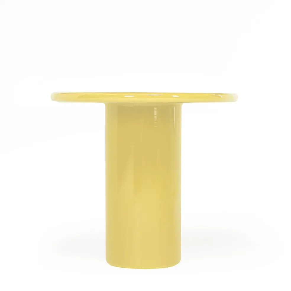 Cheap Mag Round Tall Side Table Yellow 40cm In Stock | Outdoor Furniture