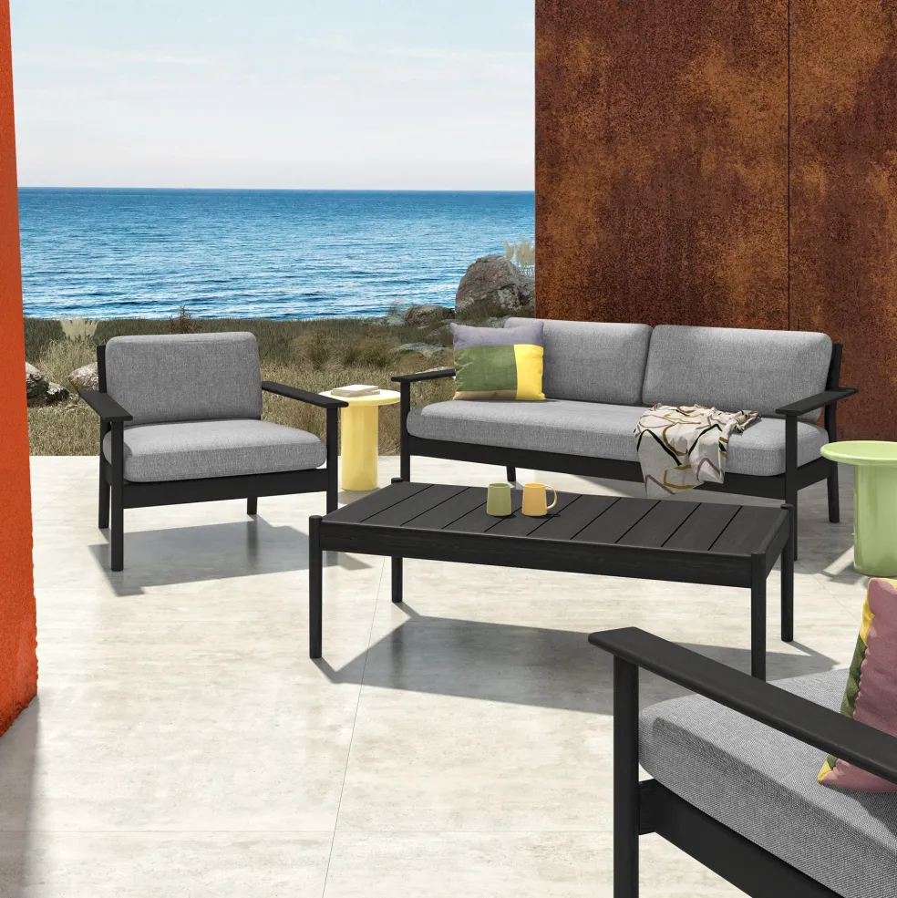 Cheap Mag Round Tall Side Table Yellow 40cm In Stock | Outdoor Furniture