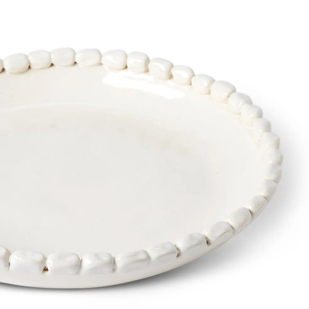 Shop Malibu Serving Platter White 37cm Serving Boards & Platters | Games & Entertaining