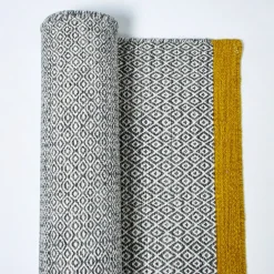 Store Mini Diamond Kilim Rug Charcoal & Pollen 200 x 300cm Rugs