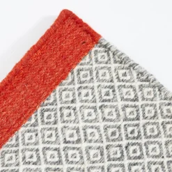 Flash Sale Mini Diamond Kilim Runner Ivory & Firecracker 170 x 240cm Rugs