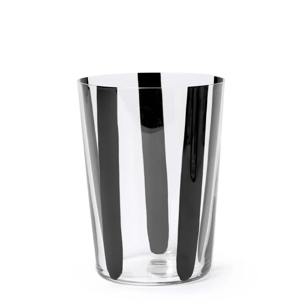 Best Sale Nova Stripe Black 500ml (Set of 4) Glassware | Get It In Time For Christmas