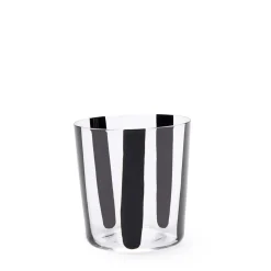 New Nova Stripe Black 360ml (Set of 4) Glassware | Get It In Time For Christmas