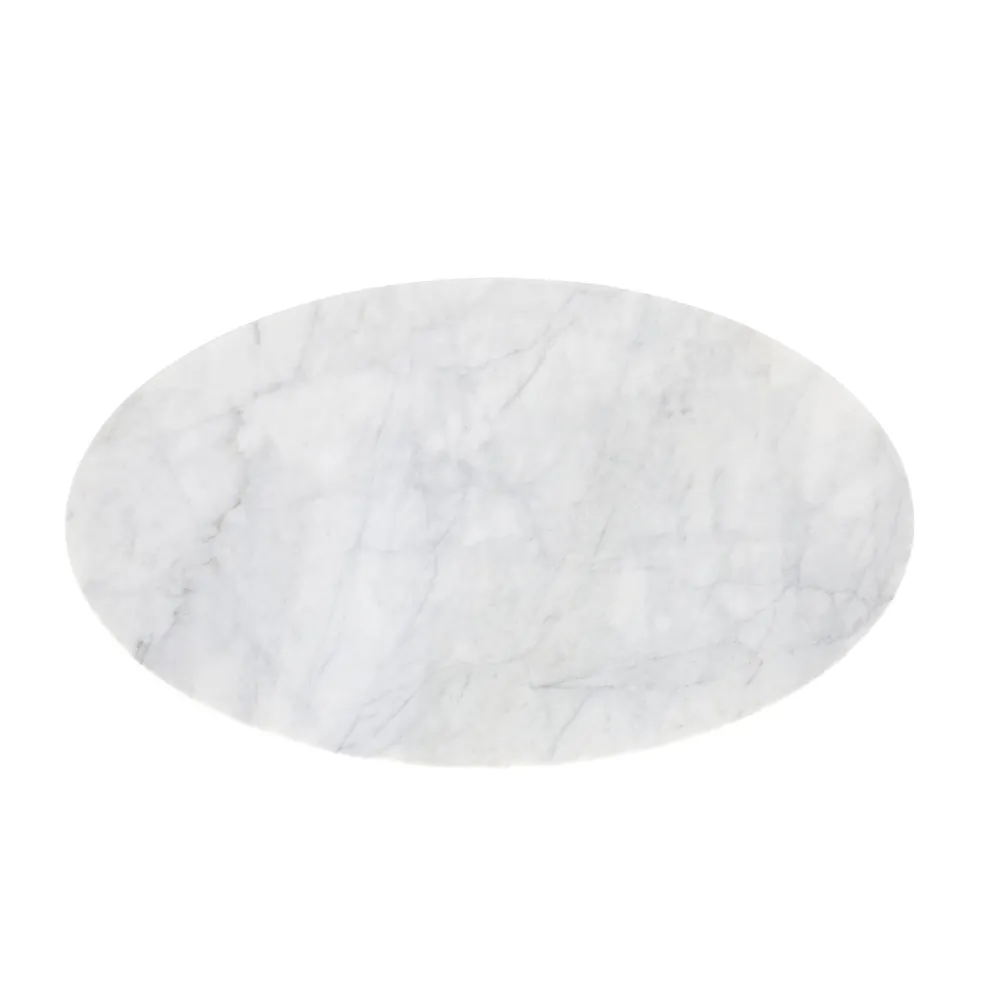 Online Orbit Coffee Table Oak & White Marble Coffee & Side Tables