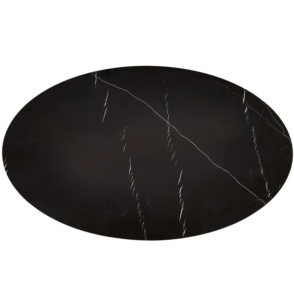 Cheap Orbit Dining Table Walnut & Black Marble Dining Tables