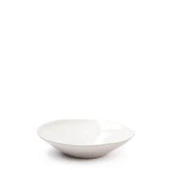 Discount Organic Sand Salad Bowl Large White 36cm Serving Bowls & Utensils | Table Settings