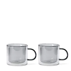 Store Oslo Mug Smoke (Set of 2) Glassware | Mugs, Cups & Jugs