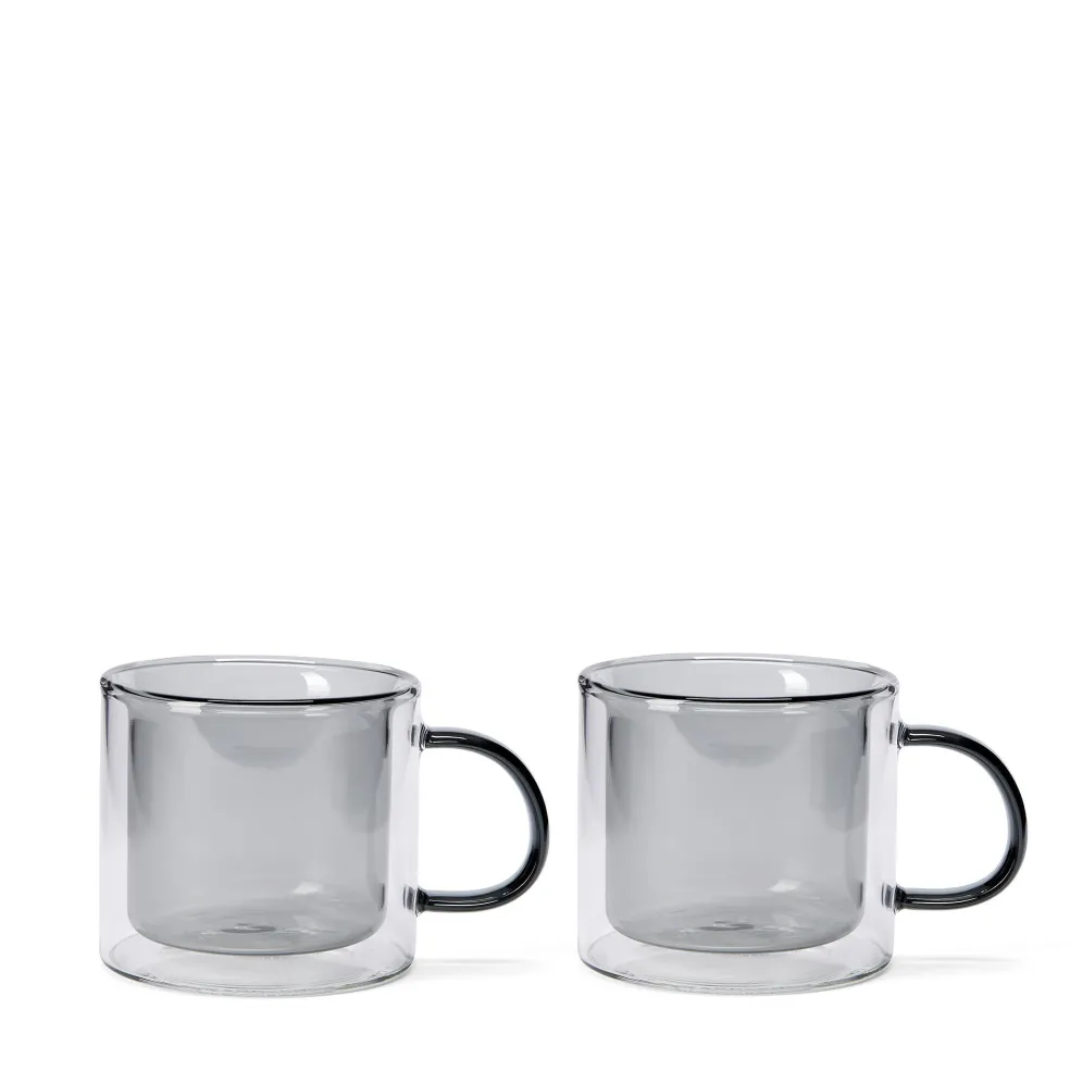 Store Oslo Mug Smoke (Set of 2) Glassware | Mugs, Cups & Jugs