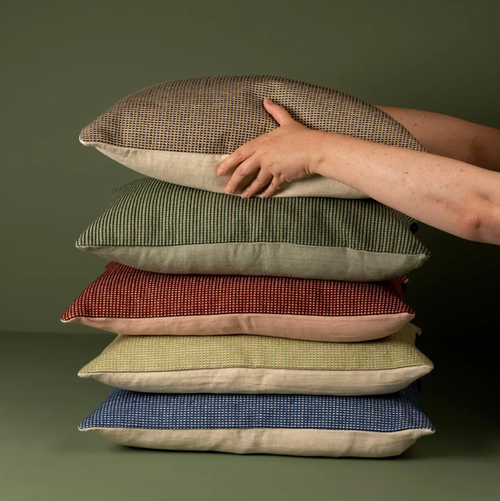 Sale Otterley Green & Blush Cushion Cover 30 x 50cm Cushion Covers & Pads | Cushions