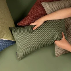 Sale Otterley Green & Blush Cushion Cover 30 x 50cm Cushion Covers & Pads | Cushions