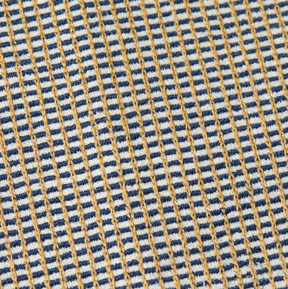 Hot Otterley Navy & Ochre Cushion Cover 30 x 50cm Cushion Covers & Pads