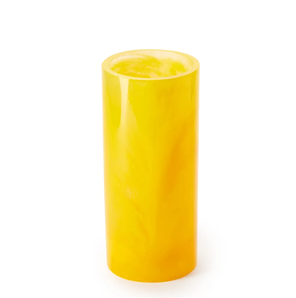 Sale Pamana Cylinder Vase Yellow 30cm Vases