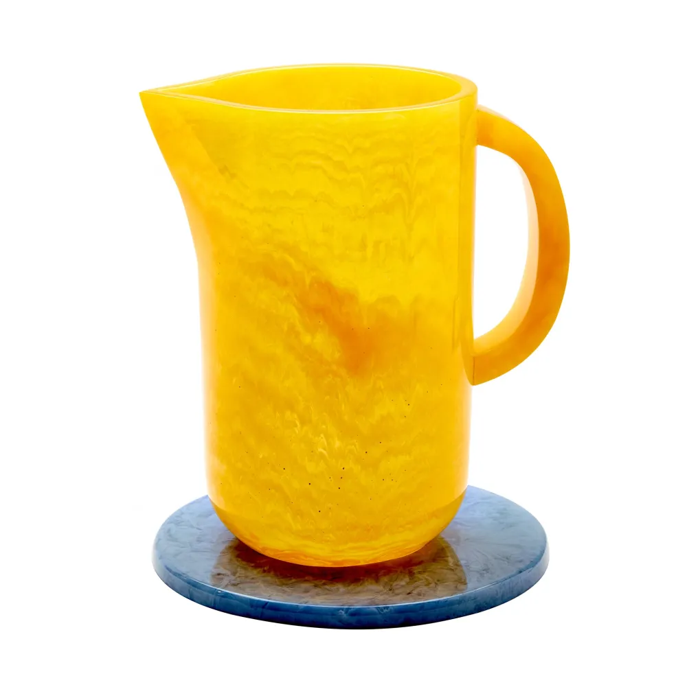 Sale Pamana Pitcher Yellow Gloss 27cm Games & Entertaining