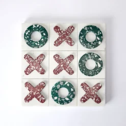 Shop Pietra Naughts & Crosses Engineered Stone 30 x 30cm Luxury Gifts | Games & Entertaining