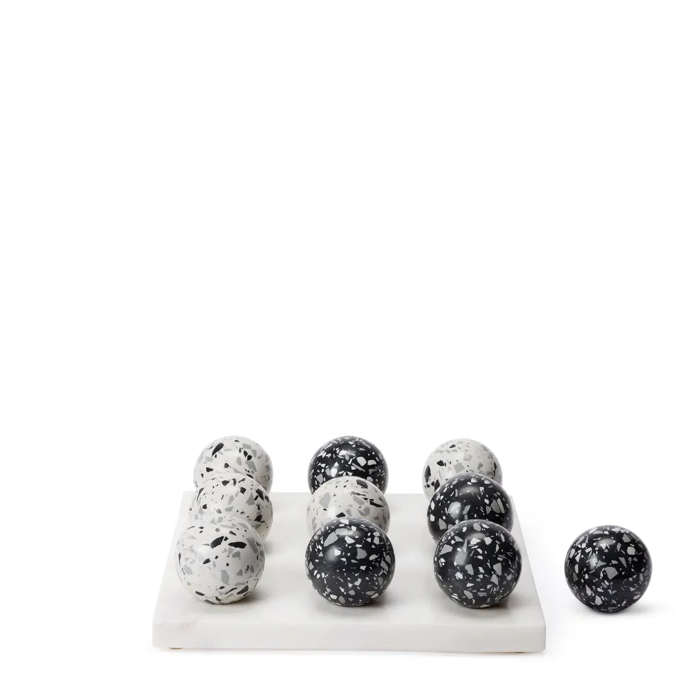 Shop Pietra Tic Tac Toe Engineered Stone 25 x 25cm Luxury Gifts | Games & Entertaining