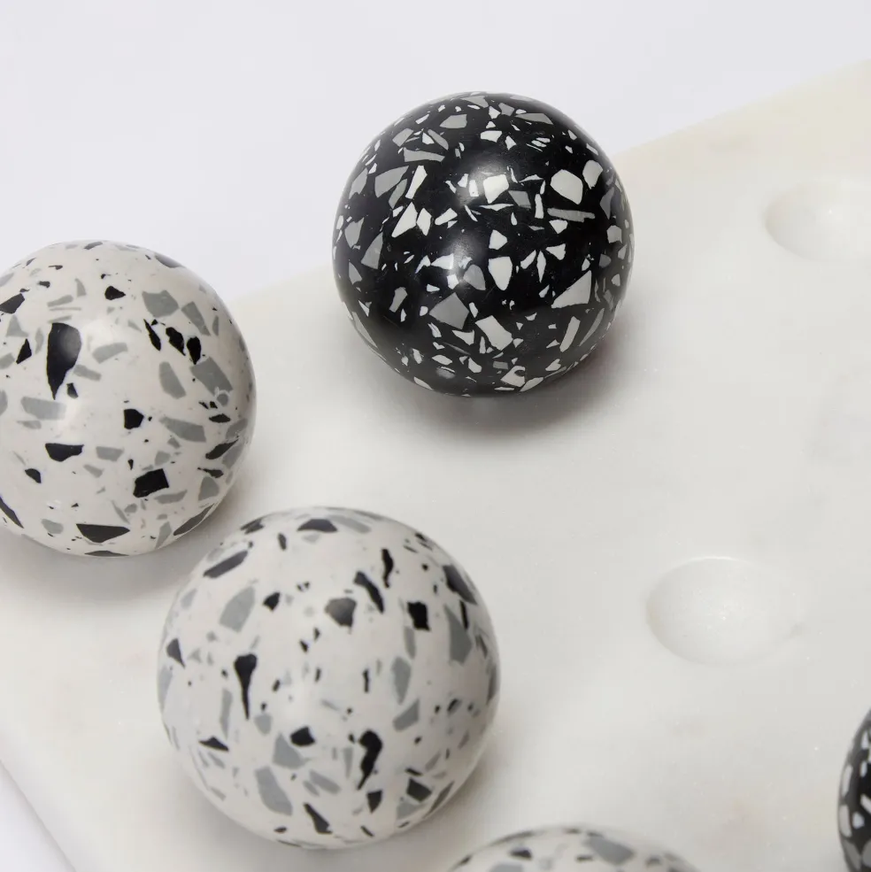 Shop Pietra Tic Tac Toe Engineered Stone 25 x 25cm Luxury Gifts | Games & Entertaining