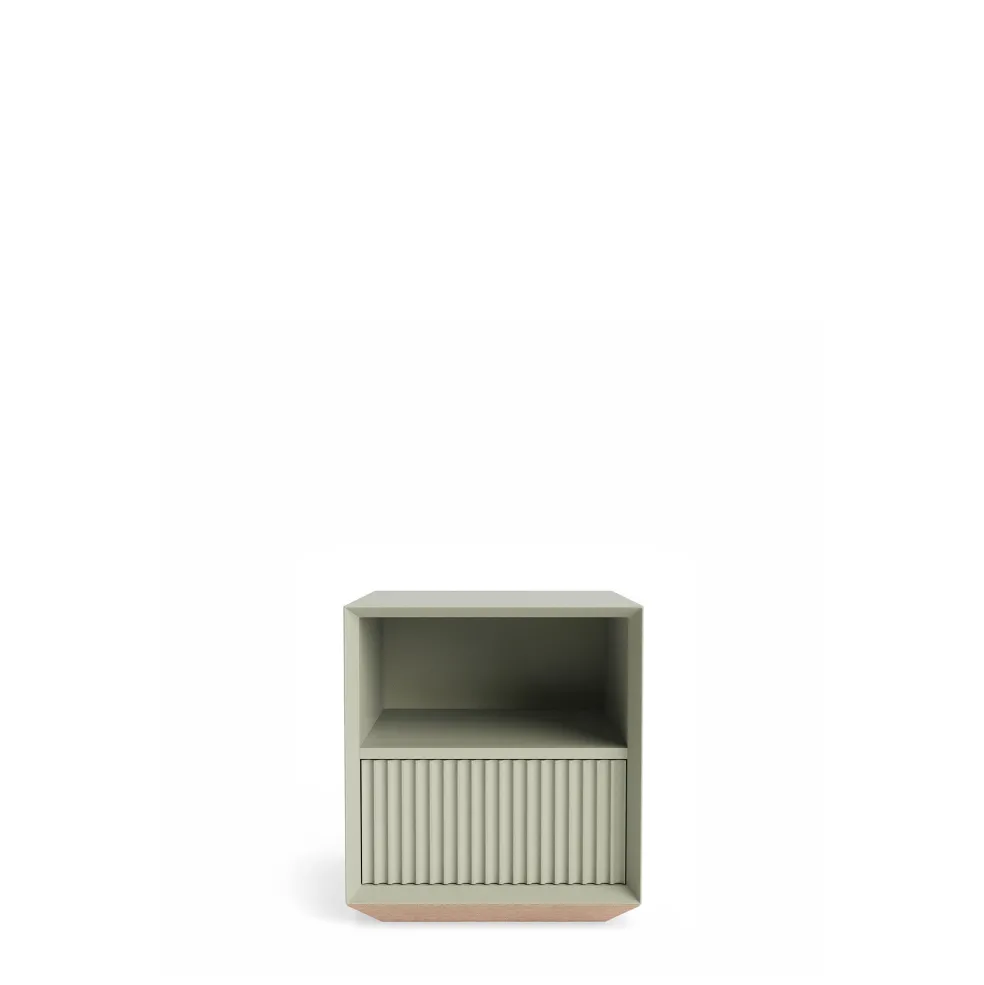 Discount Pillar 1 Drawer Bedside Table Lichen Bedroom Furniture | Storage